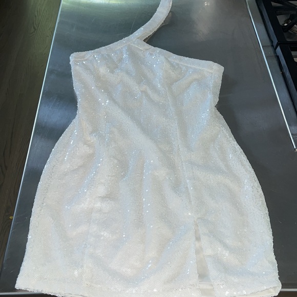 Cicely Mini Dress in White Superdown - Picture 2 of 4